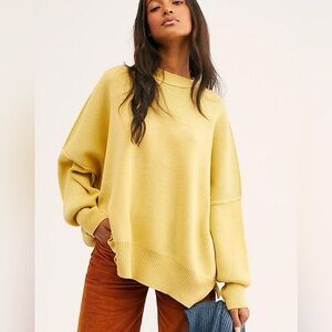 Free People Easy Street Tunic Yellow Medium